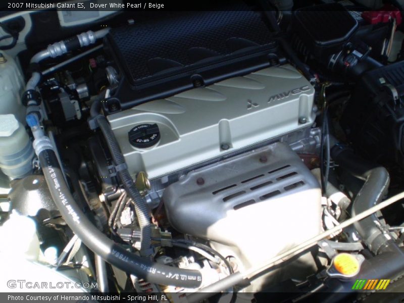 Dover White Pearl / Beige 2007 Mitsubishi Galant ES