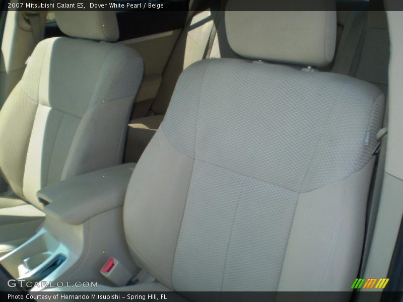 Dover White Pearl / Beige 2007 Mitsubishi Galant ES