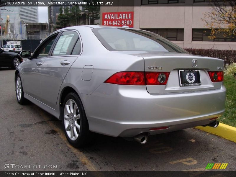 Alabaster Silver Metallic / Quartz Gray 2008 Acura TSX Sedan