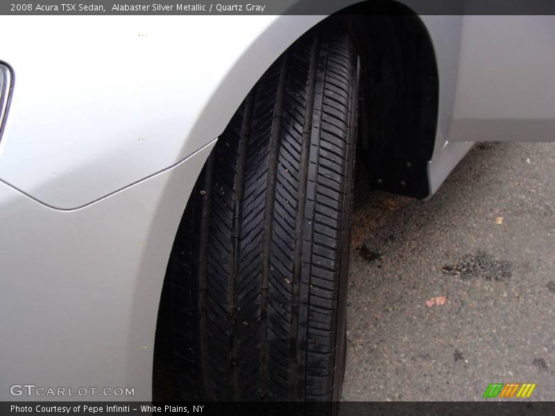 Alabaster Silver Metallic / Quartz Gray 2008 Acura TSX Sedan