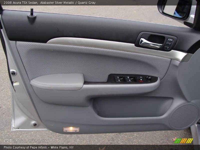 Alabaster Silver Metallic / Quartz Gray 2008 Acura TSX Sedan