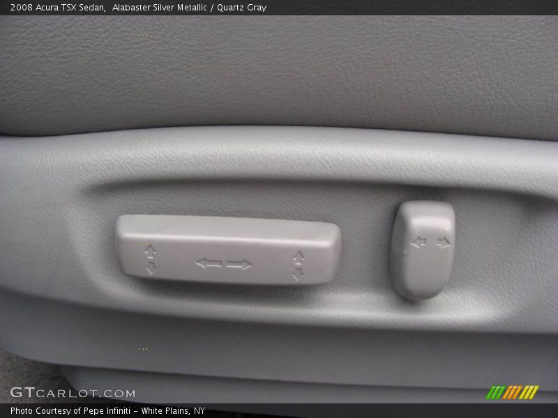 Alabaster Silver Metallic / Quartz Gray 2008 Acura TSX Sedan