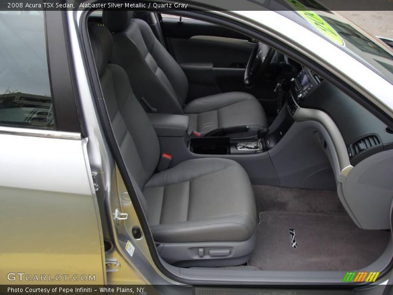 Alabaster Silver Metallic / Quartz Gray 2008 Acura TSX Sedan