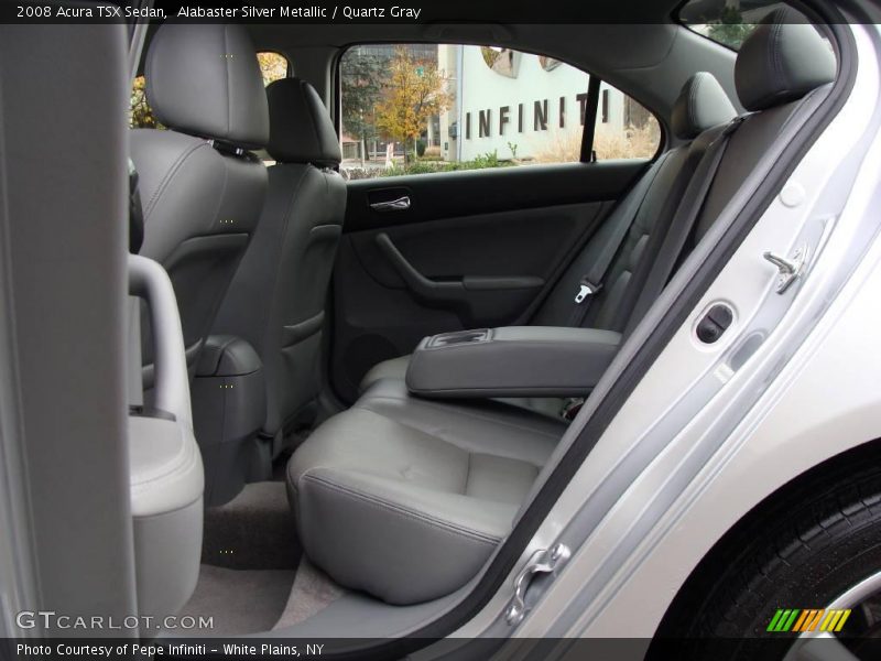 Alabaster Silver Metallic / Quartz Gray 2008 Acura TSX Sedan