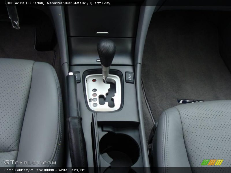 Alabaster Silver Metallic / Quartz Gray 2008 Acura TSX Sedan