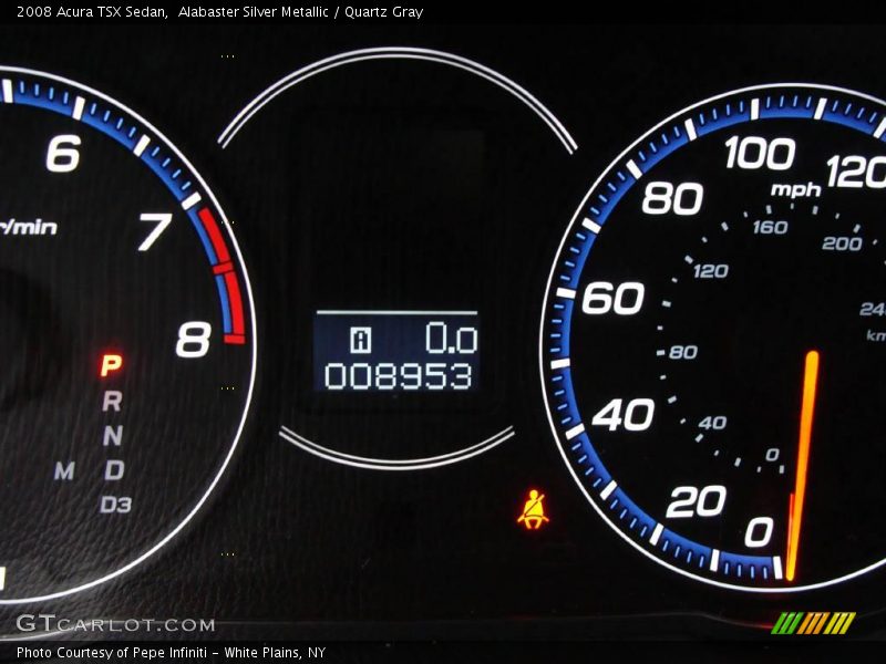 Alabaster Silver Metallic / Quartz Gray 2008 Acura TSX Sedan