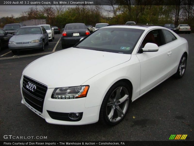 Ibis White / Cinnamon Brown 2009 Audi A5 3.2 quattro Coupe