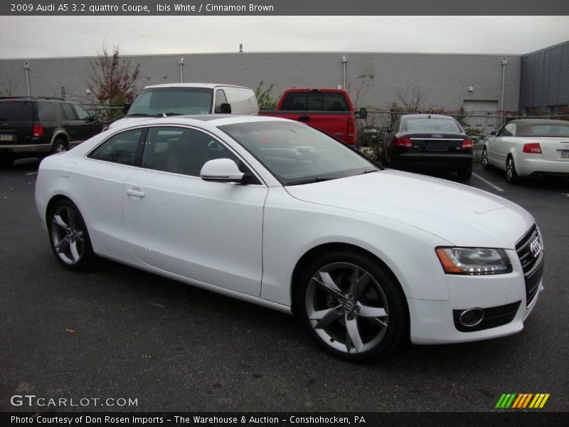 Ibis White / Cinnamon Brown 2009 Audi A5 3.2 quattro Coupe