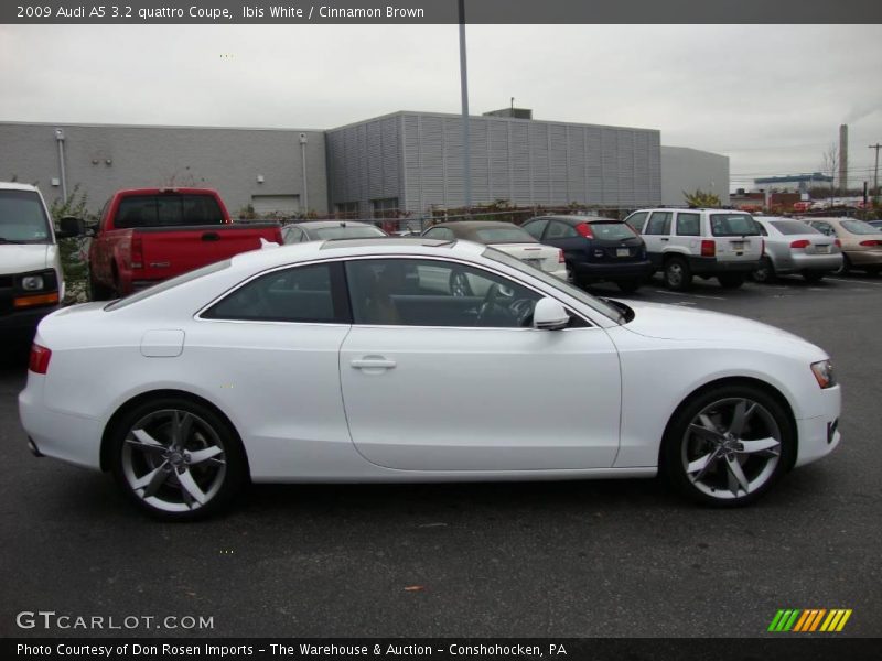 Ibis White / Cinnamon Brown 2009 Audi A5 3.2 quattro Coupe