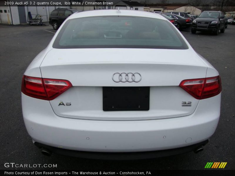 Ibis White / Cinnamon Brown 2009 Audi A5 3.2 quattro Coupe