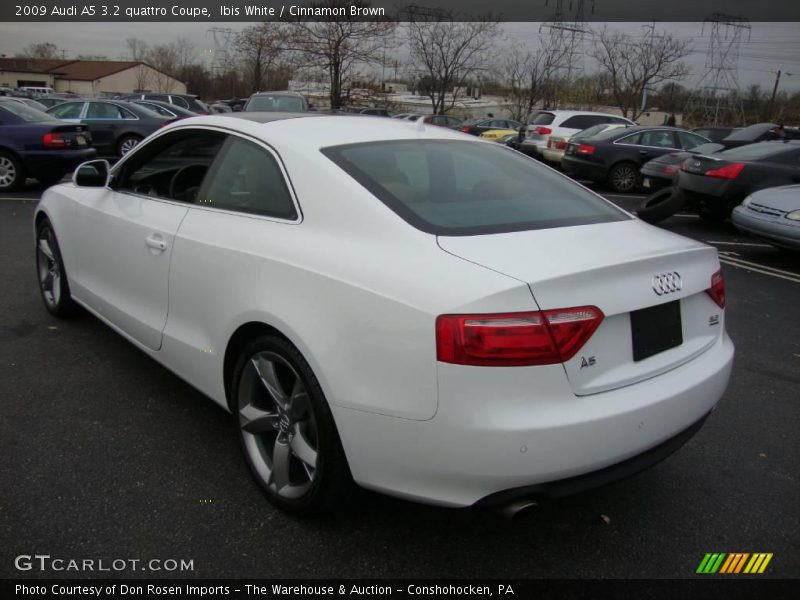 Ibis White / Cinnamon Brown 2009 Audi A5 3.2 quattro Coupe