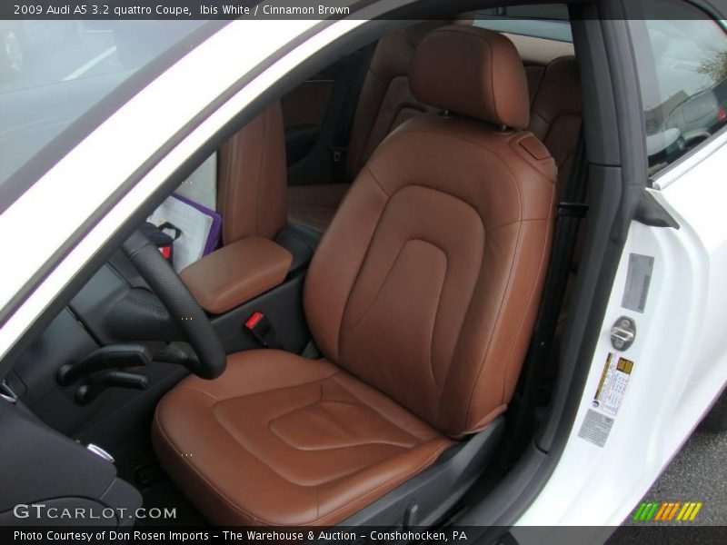 Ibis White / Cinnamon Brown 2009 Audi A5 3.2 quattro Coupe