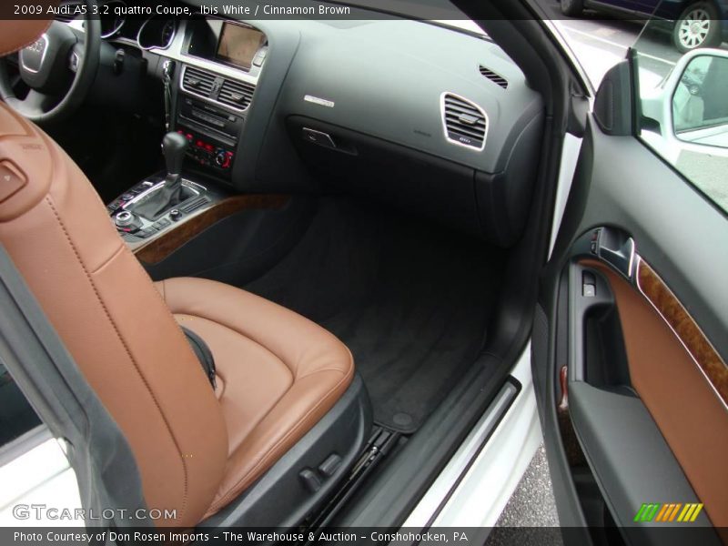 Ibis White / Cinnamon Brown 2009 Audi A5 3.2 quattro Coupe