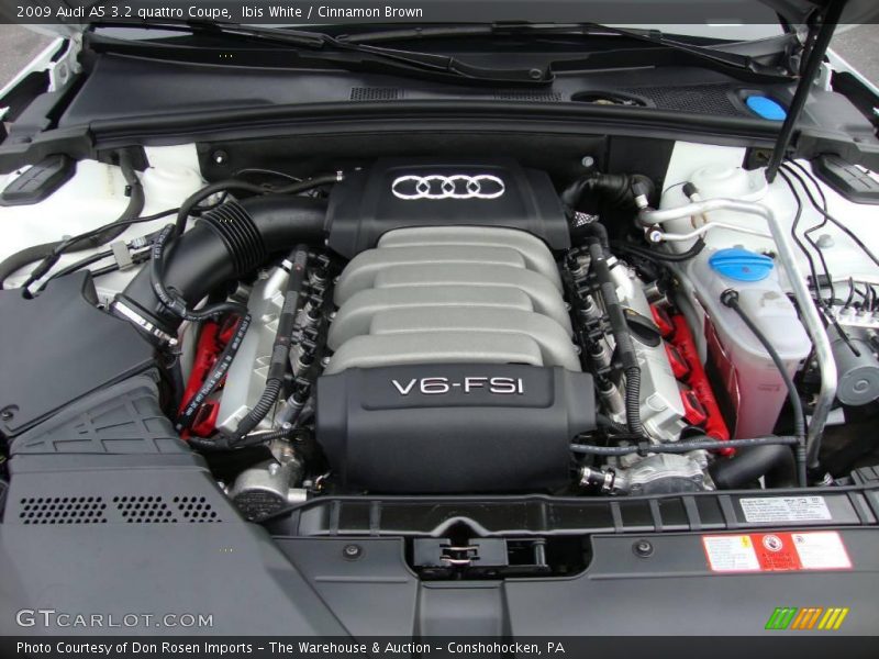 Ibis White / Cinnamon Brown 2009 Audi A5 3.2 quattro Coupe