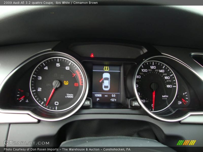Ibis White / Cinnamon Brown 2009 Audi A5 3.2 quattro Coupe