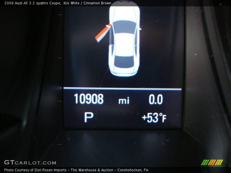 Ibis White / Cinnamon Brown 2009 Audi A5 3.2 quattro Coupe