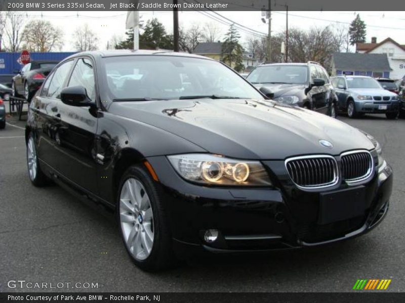 Jet Black / Saddle Brown Dakota Leather 2009 BMW 3 Series 335xi Sedan