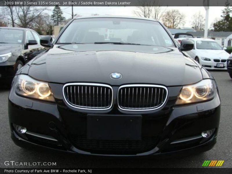 Jet Black / Saddle Brown Dakota Leather 2009 BMW 3 Series 335xi Sedan