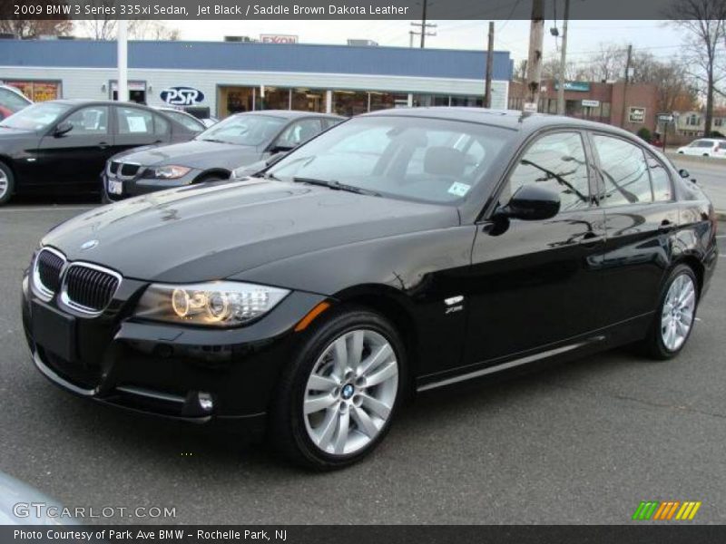 Jet Black / Saddle Brown Dakota Leather 2009 BMW 3 Series 335xi Sedan