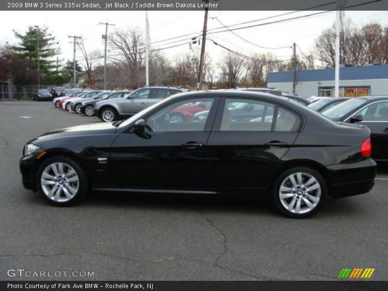 Jet Black / Saddle Brown Dakota Leather 2009 BMW 3 Series 335xi Sedan