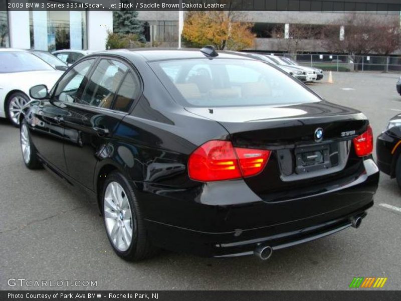 Jet Black / Saddle Brown Dakota Leather 2009 BMW 3 Series 335xi Sedan