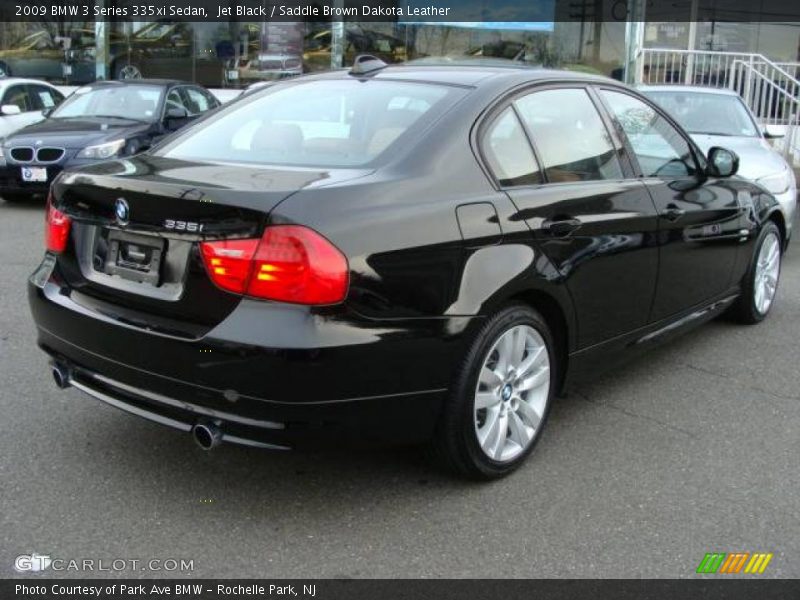 Jet Black / Saddle Brown Dakota Leather 2009 BMW 3 Series 335xi Sedan
