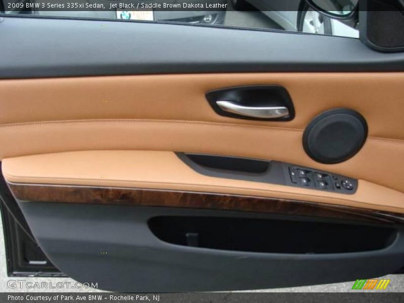 Jet Black / Saddle Brown Dakota Leather 2009 BMW 3 Series 335xi Sedan