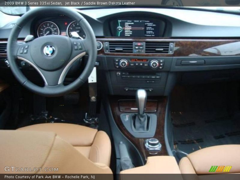 Jet Black / Saddle Brown Dakota Leather 2009 BMW 3 Series 335xi Sedan