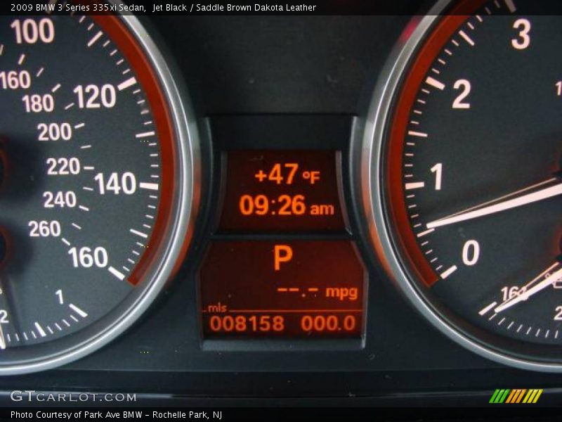 Jet Black / Saddle Brown Dakota Leather 2009 BMW 3 Series 335xi Sedan