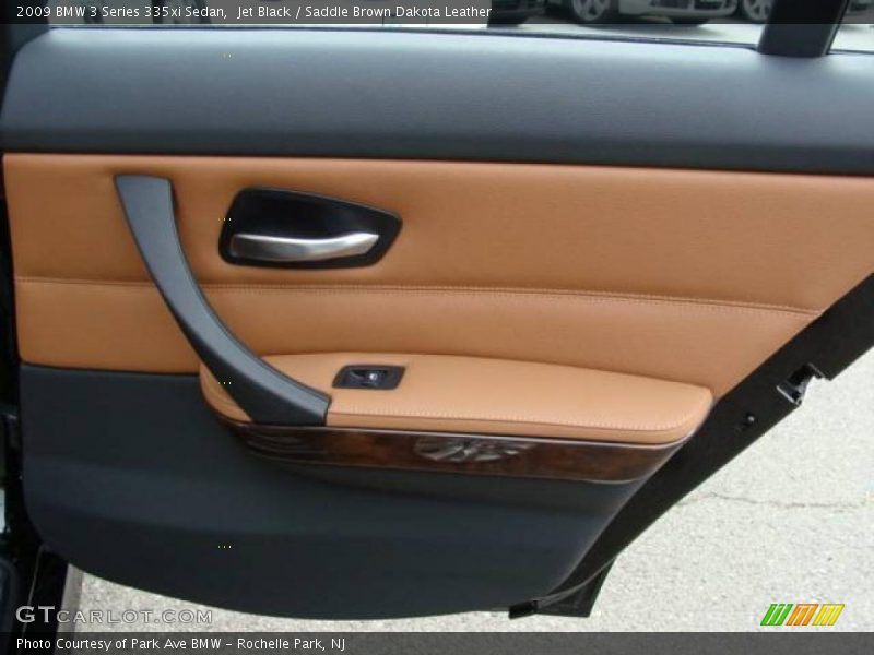 Jet Black / Saddle Brown Dakota Leather 2009 BMW 3 Series 335xi Sedan