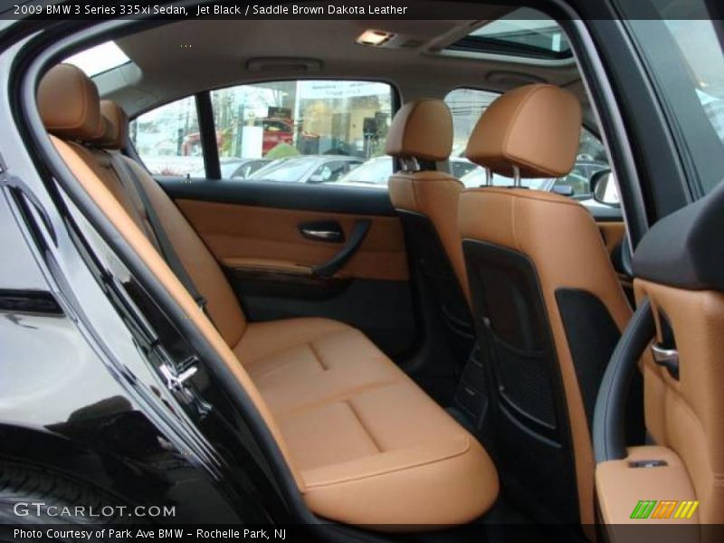 Jet Black / Saddle Brown Dakota Leather 2009 BMW 3 Series 335xi Sedan