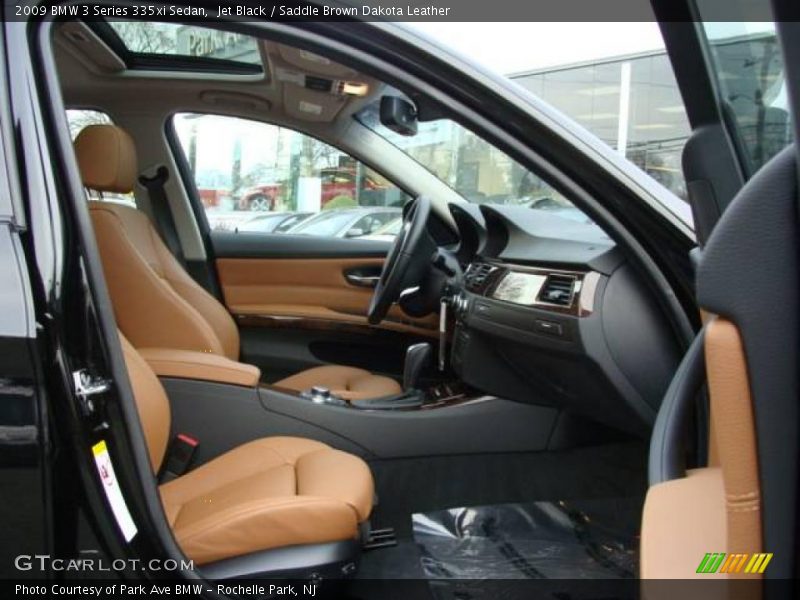 Jet Black / Saddle Brown Dakota Leather 2009 BMW 3 Series 335xi Sedan