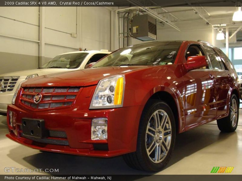 Crystal Red / Cocoa/Cashmere 2009 Cadillac SRX 4 V8 AWD
