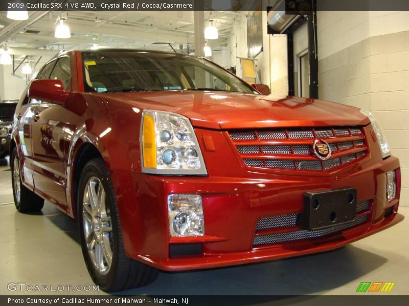 Crystal Red / Cocoa/Cashmere 2009 Cadillac SRX 4 V8 AWD