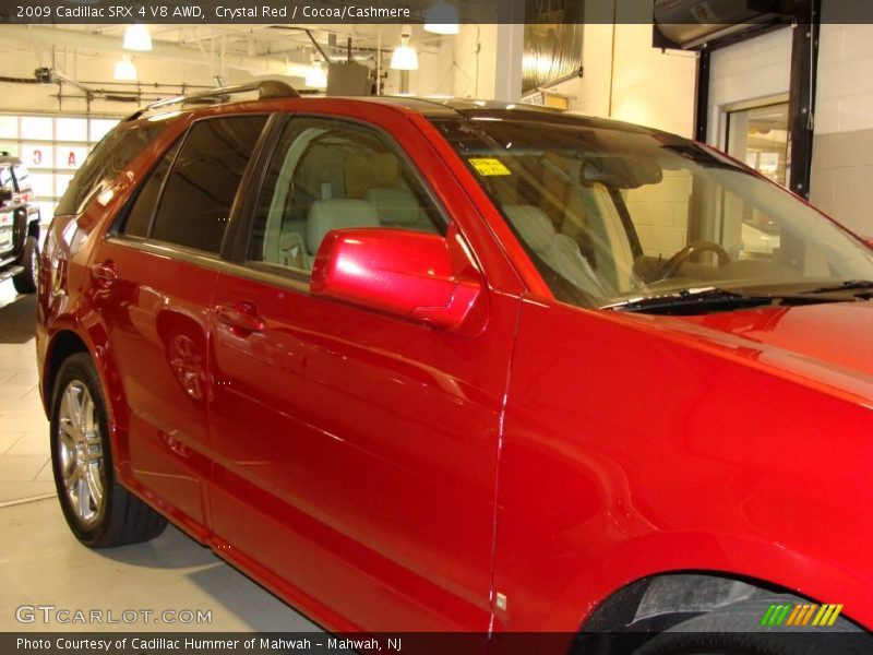 Crystal Red / Cocoa/Cashmere 2009 Cadillac SRX 4 V8 AWD