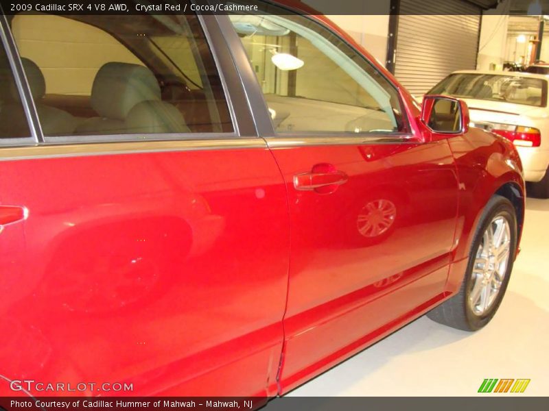 Crystal Red / Cocoa/Cashmere 2009 Cadillac SRX 4 V8 AWD
