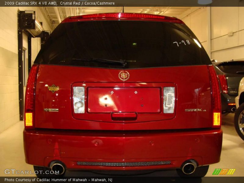 Crystal Red / Cocoa/Cashmere 2009 Cadillac SRX 4 V8 AWD