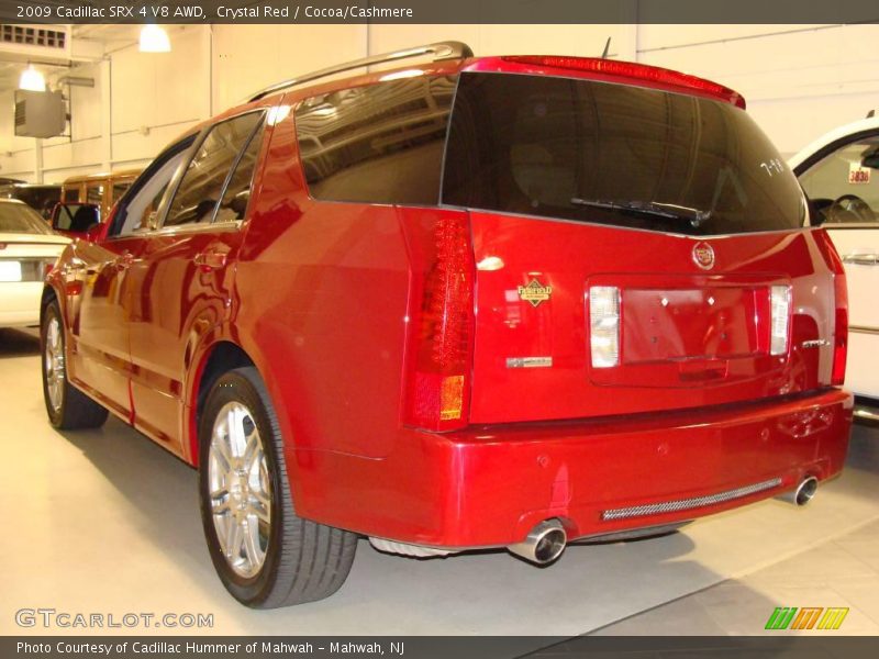 Crystal Red / Cocoa/Cashmere 2009 Cadillac SRX 4 V8 AWD