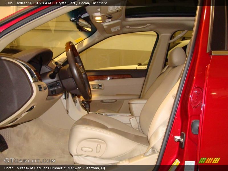 Crystal Red / Cocoa/Cashmere 2009 Cadillac SRX 4 V8 AWD