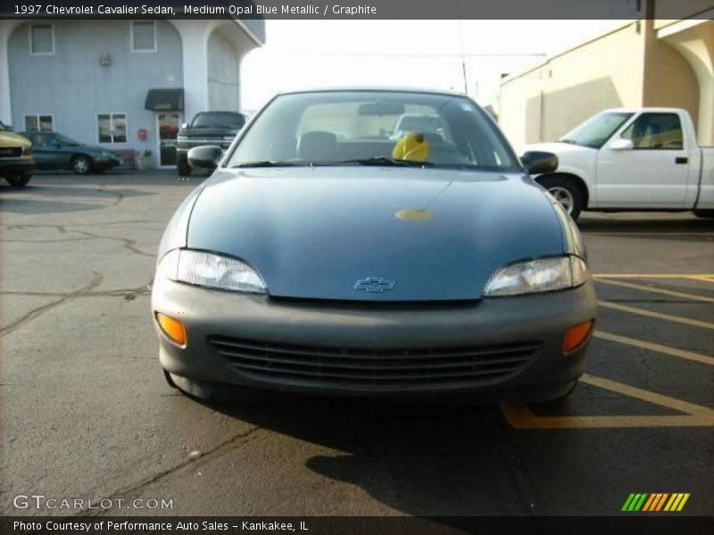 Medium Opal Blue Metallic / Graphite 1997 Chevrolet Cavalier Sedan
