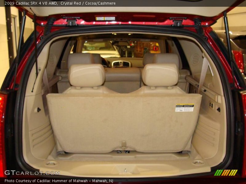 Crystal Red / Cocoa/Cashmere 2009 Cadillac SRX 4 V8 AWD