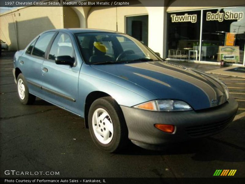 Medium Opal Blue Metallic / Graphite 1997 Chevrolet Cavalier Sedan