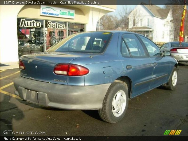 Medium Opal Blue Metallic / Graphite 1997 Chevrolet Cavalier Sedan