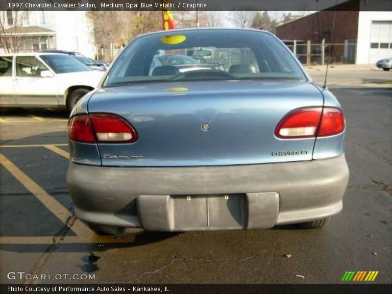 Medium Opal Blue Metallic / Graphite 1997 Chevrolet Cavalier Sedan
