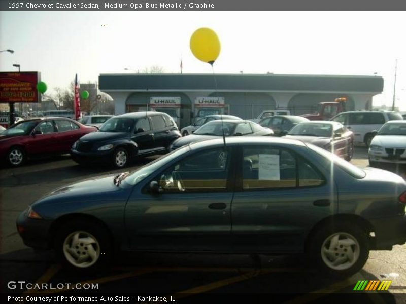 Medium Opal Blue Metallic / Graphite 1997 Chevrolet Cavalier Sedan