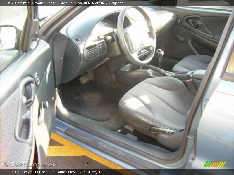 Medium Opal Blue Metallic / Graphite 1997 Chevrolet Cavalier Sedan