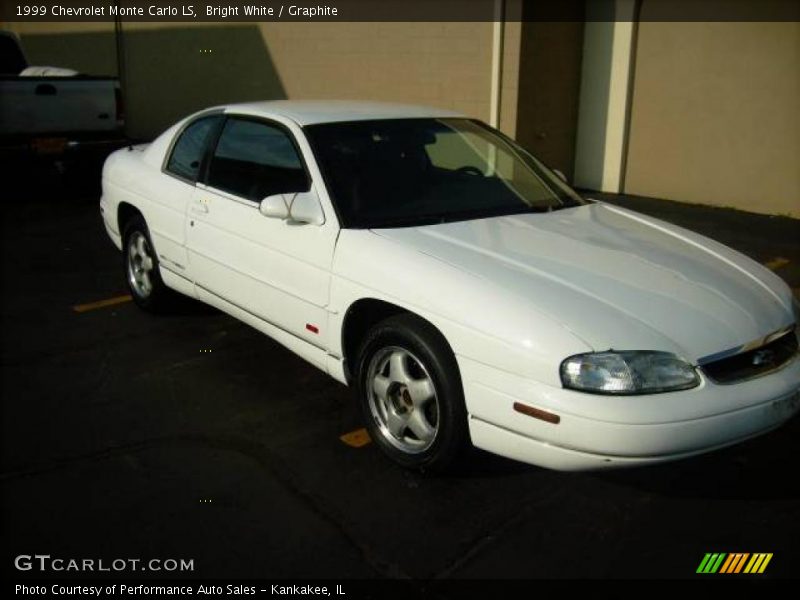 Bright White / Graphite 1999 Chevrolet Monte Carlo LS