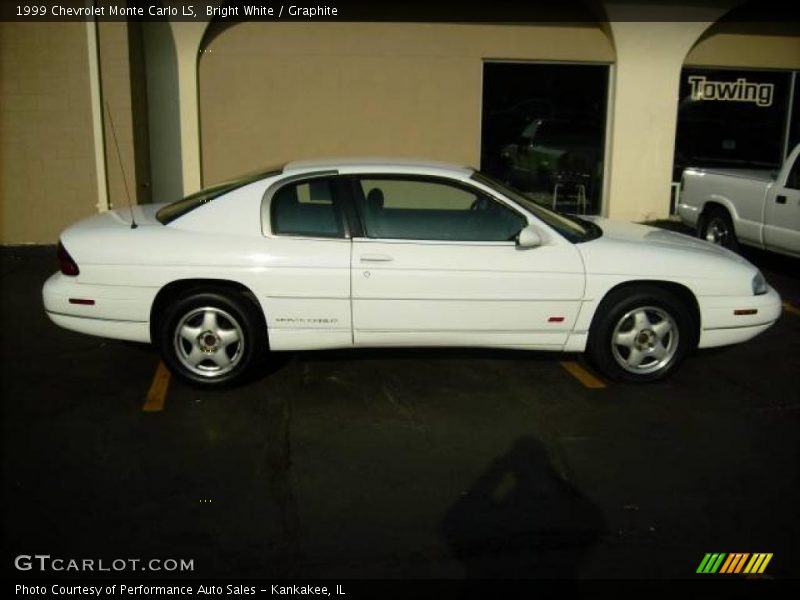 Bright White / Graphite 1999 Chevrolet Monte Carlo LS