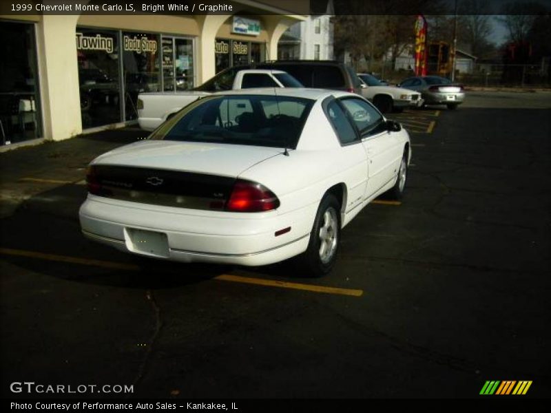 Bright White / Graphite 1999 Chevrolet Monte Carlo LS