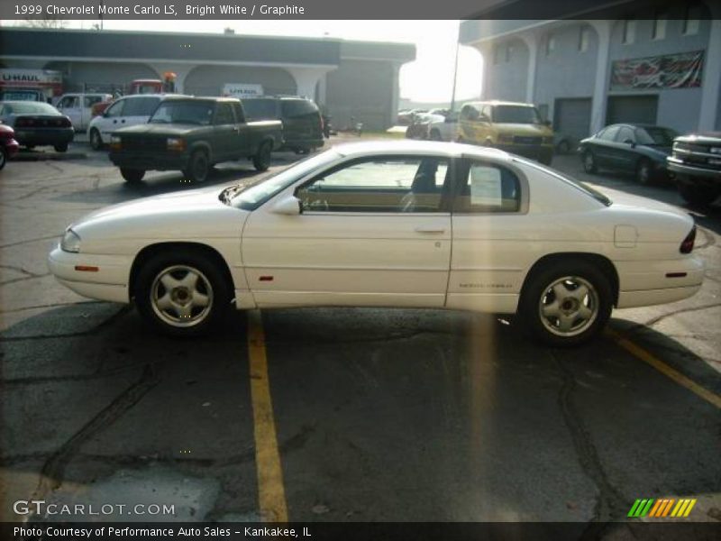 Bright White / Graphite 1999 Chevrolet Monte Carlo LS
